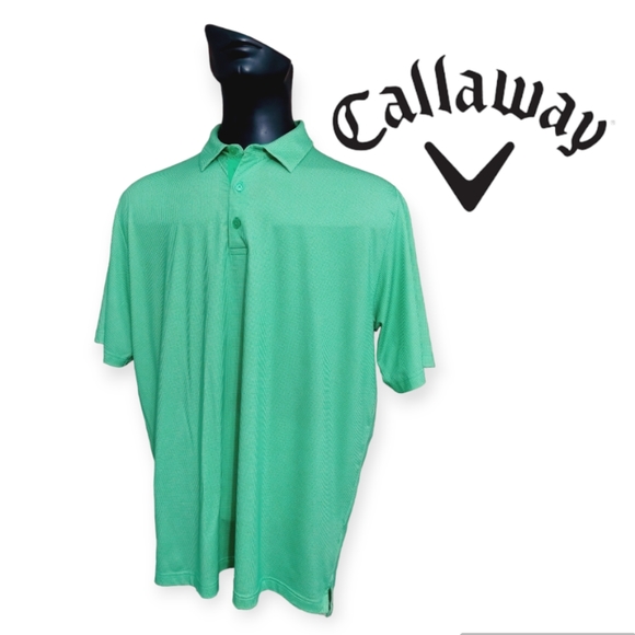Callaway Opti-Dri Men's XL Short Sleeve Polo Shirt - Picture 2 of 3